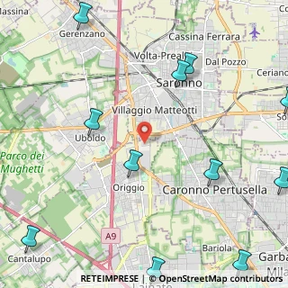 Mappa Via Celeste Milani, 21040 Origgio VA, Italia (3.3225)