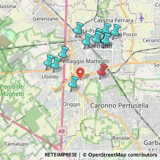 Mappa Via Celeste Milani, 21040 Origgio VA, Italia (1.83846)