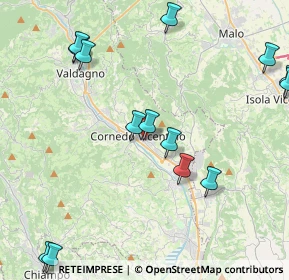 Mappa Via Monte Pasubio, 36073 Cornedo Vicentino VI, Italia (5.18)