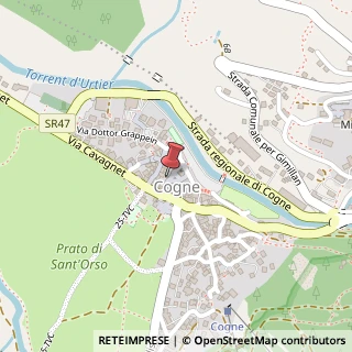 Mappa Rue Bourgeois, 22, 11012 Cogne, Aosta (Valle d'Aosta)