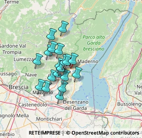 Mappa Via Rini Andrea, 25087 Salò BS, Italia (9.9115)