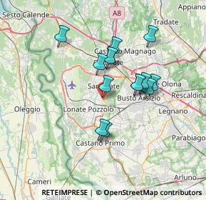 Mappa Via Pola 21 21017 San Macario, 21017 Samarate VA, Italia (5.77286)