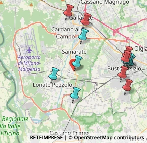 Mappa Via Pola 21 21017 San Macario, 21017 Samarate VA, Italia (4.39077)