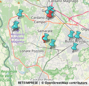 Mappa Via Pola 21 21017 San Macario, 21017 Samarate VA, Italia (4.325)