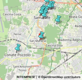 Mappa Via Pola 21 21017 San Macario, 21017 Samarate VA, Italia (2.29455)