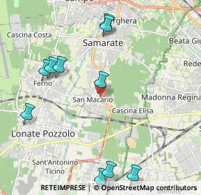 Mappa Via Pola 21 21017 San Macario, 21017 Samarate VA, Italia (3.10067)