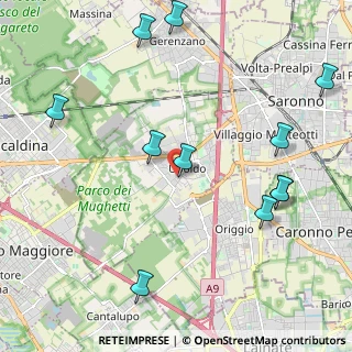 Mappa Via Pietro Madonini, 21040 Uboldo VA, Italia (2.54182)