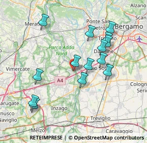 Mappa Sull'Adda, 20056 Trezzo sull'Adda MI, Italia (7.33786)