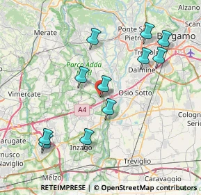 Mappa Sull'Adda, 20056 Trezzo sull'Adda MI, Italia (7.91818)