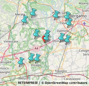 Mappa Sull'Adda, 20056 Trezzo sull'Adda MI, Italia (7.25462)