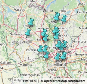 Mappa Via G. Ferraris, 21042 Saronno VA, Italia (11.823)