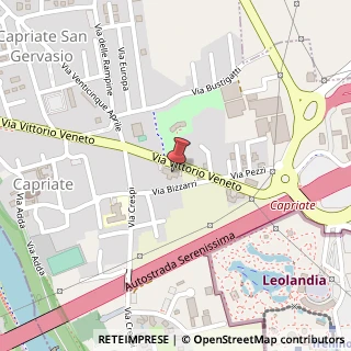 Mappa Via Vittorio Veneto, 42, 24042 Capriate San Gervasio, Bergamo (Lombardia)