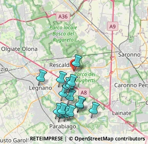 Mappa Centro Commerciale Auchan, 20027 Rescaldina MI, Italia (3.75)