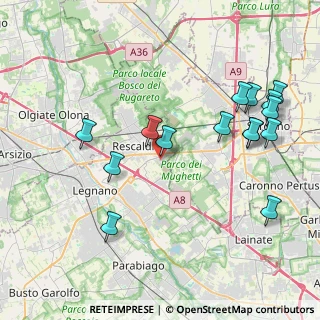 Mappa AUCHAN RESCALDINA, 20027 Rescaldina MI, Italia (4.47867)