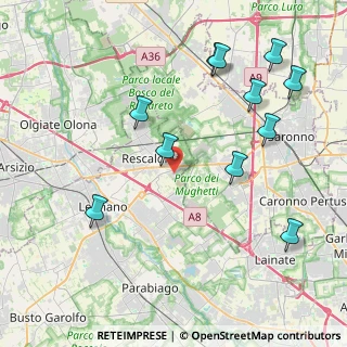 Mappa Via Palmiro Togliatti 1 c, 20027 Rescaldina MI, Italia (4.65455)