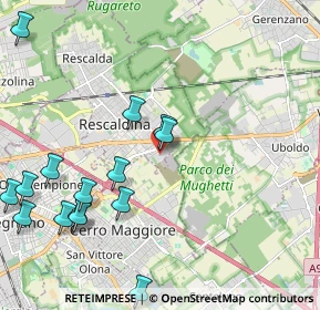 Mappa Centro Commerciale Auchan, 20027 Rescaldina MI, Italia (2.64125)