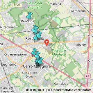 Mappa Via Palmiro Togliatti 1 c, 20027 Rescaldina MI, Italia (1.79667)