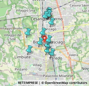 Mappa Via Pusterla, 20813 Bovisio-Masciago MB, Italia (1.42571)