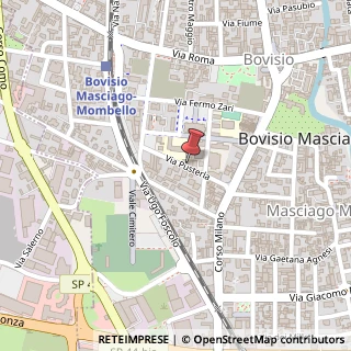 Mappa Via Pusterla, 14, 20813 Bovisio-Masciago, Monza e Brianza (Lombardia)