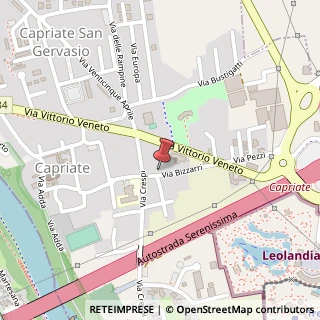 Mappa Centro Storico, 24042 Capriate San Gervasio, Bergamo (Lombardia)