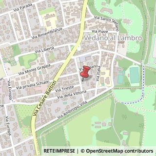 Mappa Via XXIV Maggio, 25, 20854 Vedano al Lambro, Monza e Brianza (Lombardia)