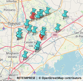 Mappa Via Guglielmo Marconi, 31056 Roncade TV, Italia (6.97105)