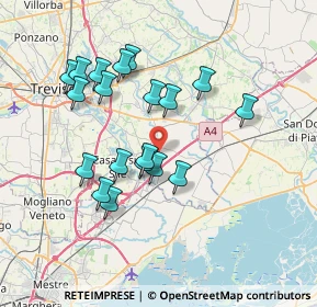 Mappa Via Guglielmo Marconi, 31056 Roncade TV, Italia (6.74053)