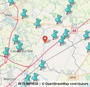 Mappa Via Guglielmo Marconi, 31056 Roncade TV, Italia (5.9985)
