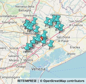 Mappa Via Guglielmo Marconi, 31056 Roncade TV, Italia (10.435)