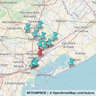 Mappa Via Guglielmo Marconi, 31056 Roncade TV, Italia (11.85538)