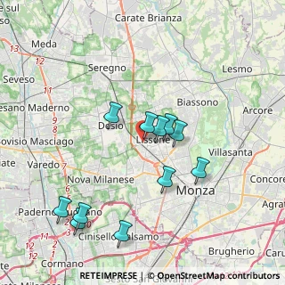 Mappa Via Zara, 20851 Lissone MB, Italia (3.71455)