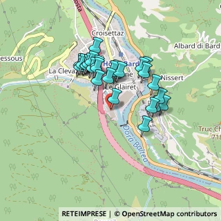 Mappa Via Le Bois-Vuillermoz, 11020 Hone AO, Italia (0.37037)