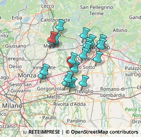 Mappa Via Trento e Trieste, 20056 Trezzo sull'Adda MI, Italia (10.478)