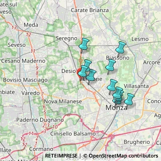 Mappa Via B. Cellini, 20851 Lissone MB, Italia (3.18818)