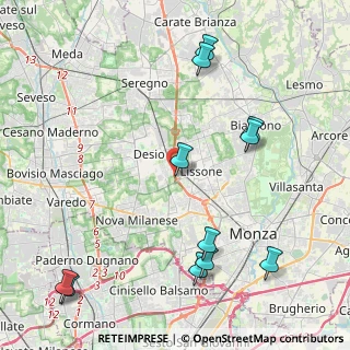 Mappa Via B. Cellini, 20851 Lissone MB, Italia (5.14909)