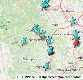 Mappa SP 38, 36073 Cornedo Vicentino VI, Italia (8.558)