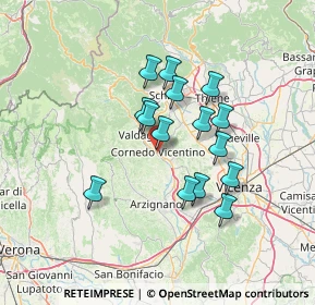 Mappa SP 38, 36073 Cornedo Vicentino VI, Italia (11.07867)