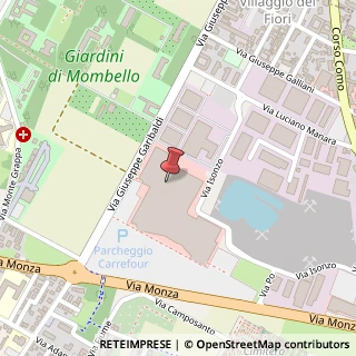 Mappa Via Giuseppe Garibaldi, 20812 Limbiate, Monza e Brianza (Lombardia)