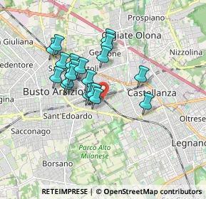 Mappa 21052 Castellanza VA, Italia (1.399)