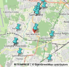 Mappa Via A. Sciesa, 21017 Samarate VA, Italia (2.28125)