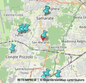 Mappa Via A. Sciesa, 21017 Samarate VA, Italia (3.436)