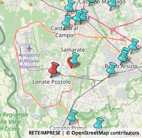 Mappa Via A. Sciesa, 21017 Samarate VA, Italia (5.8855)