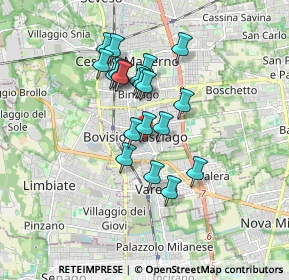 Mappa Via Padre Luigi Monti, 20813 Saronno VA, Italia (1.397)