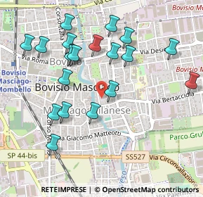 Mappa Via Padre L.M. Monti, 20813 Bovisio-Masciago MB, Italia (0.515)