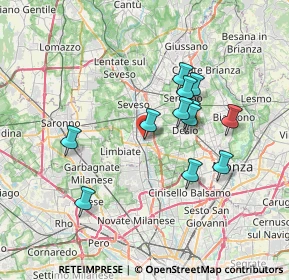 Mappa Via Carlo Pizzi, 20813 Bovisio-Masciago MB, Italia (6.2)