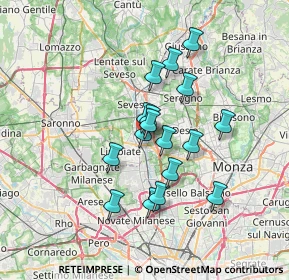 Mappa Via Carlo Pizzi, 20813 Bovisio-Masciago MB, Italia (5.46882)