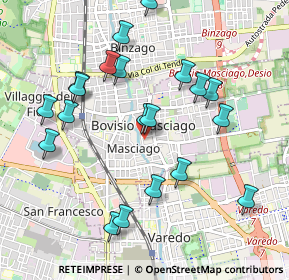Mappa Via Carlo Pizzi, 20813 Bovisio-Masciago MB, Italia (1.0175)