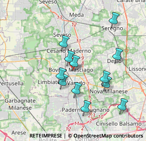 Mappa Via Padre Luigi Monti, 20813 Saronno VA, Italia (3.3825)