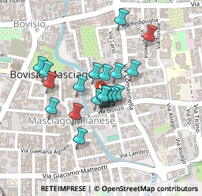 Mappa Via Carlo Pizzi, 20813 Bovisio-Masciago MB, Italia (0.1595)