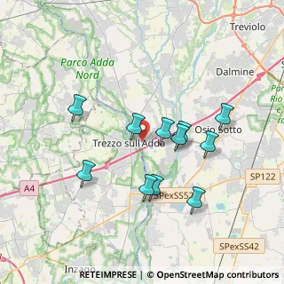 Mappa Via Giuseppe Milanesi, 24042 Capriate San Gervasio BG, Italia (3.29364)